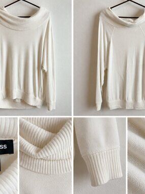Express Ivory Cowl Neck Sweater – Size Small